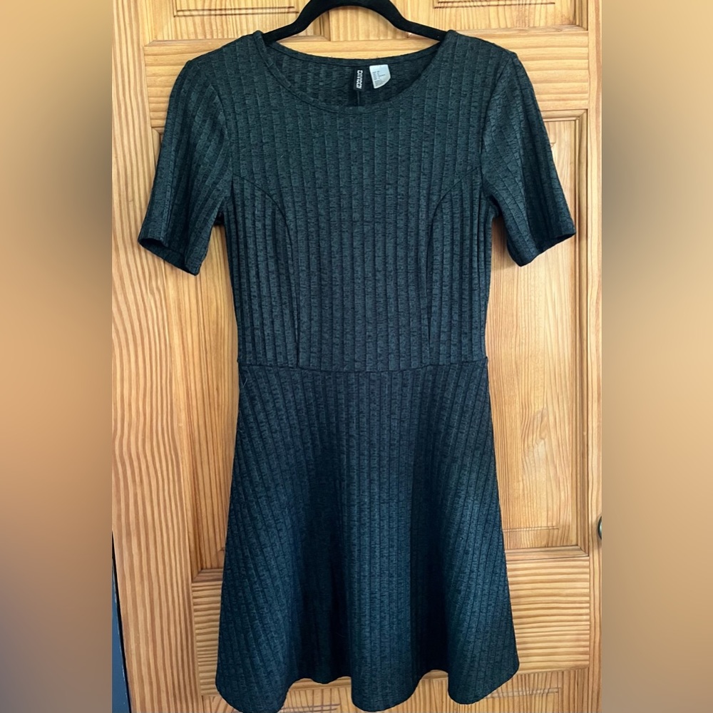 H&M Divided Ribbed Skater Dress